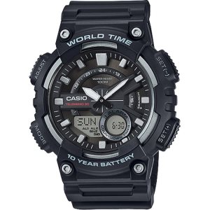 Casio Analog-Dijital AEQ110W-1AV Casio Erkek Siyah Gümüş | VWEFCI142