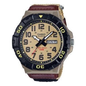 Casio Analog MRW210HB-5BV Casio Erkek Siyah Altın | XKUFHA859