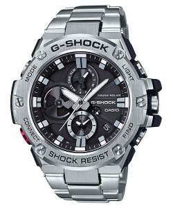 Casio Analog Solar Powered GSTB100D-1A G-shock Erkek Gümüş | BIPJFT238