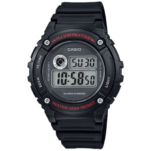 Casio Dijital Gündelik W216H-1AV Casio Erkek Siyah | YBMWDU831