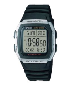 Casio Dijital W96H-1AV Casio Erkek Siyah | WVQZUC806