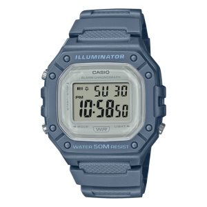 Casio Gray Dijital W218HC-2AV Casio Erkek Gri Mavi | AKVTBZ831