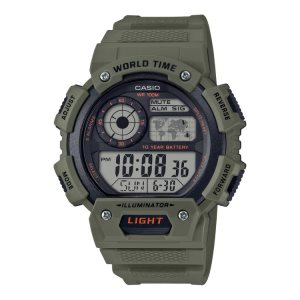 Casio Illuminator Dijital AE1400WH-3AV Casio Erkek Zeytin Yeşili Yeşil | LZSWOP158