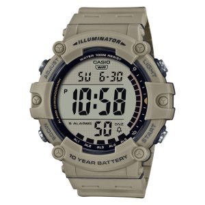 Casio Illuminator Dijital AE1500WH-5AV Casio Erkek Bej Rengi Gri | VOWIBL571