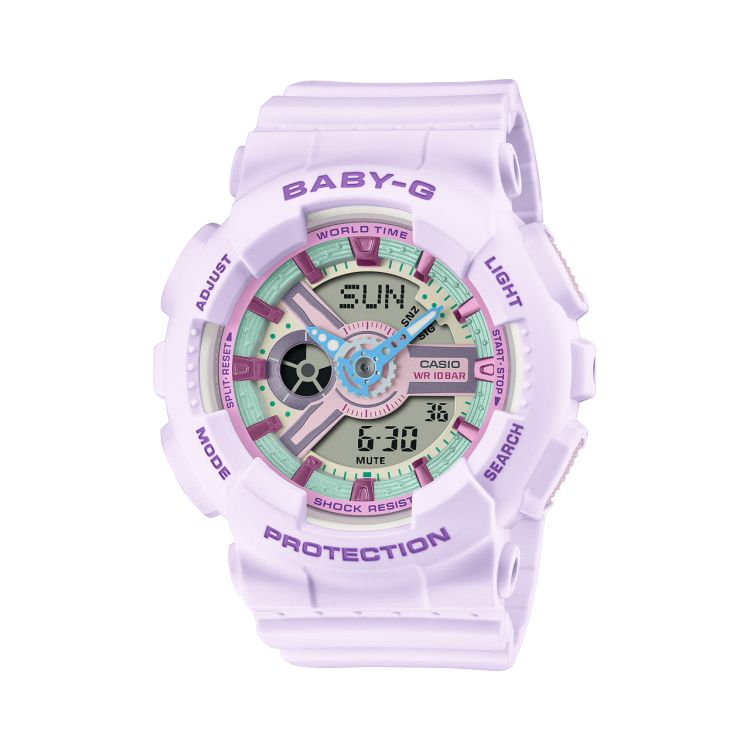 Casio ANALOG DIGITAL BA110XPM-6A Baby-G Erkek Mor | EGVQBR719