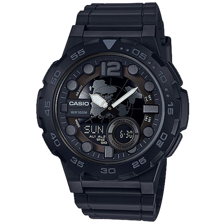 Casio Analog-Dijital All AEQ100W-1BV Casio Erkek Siyah | LHTNOY704