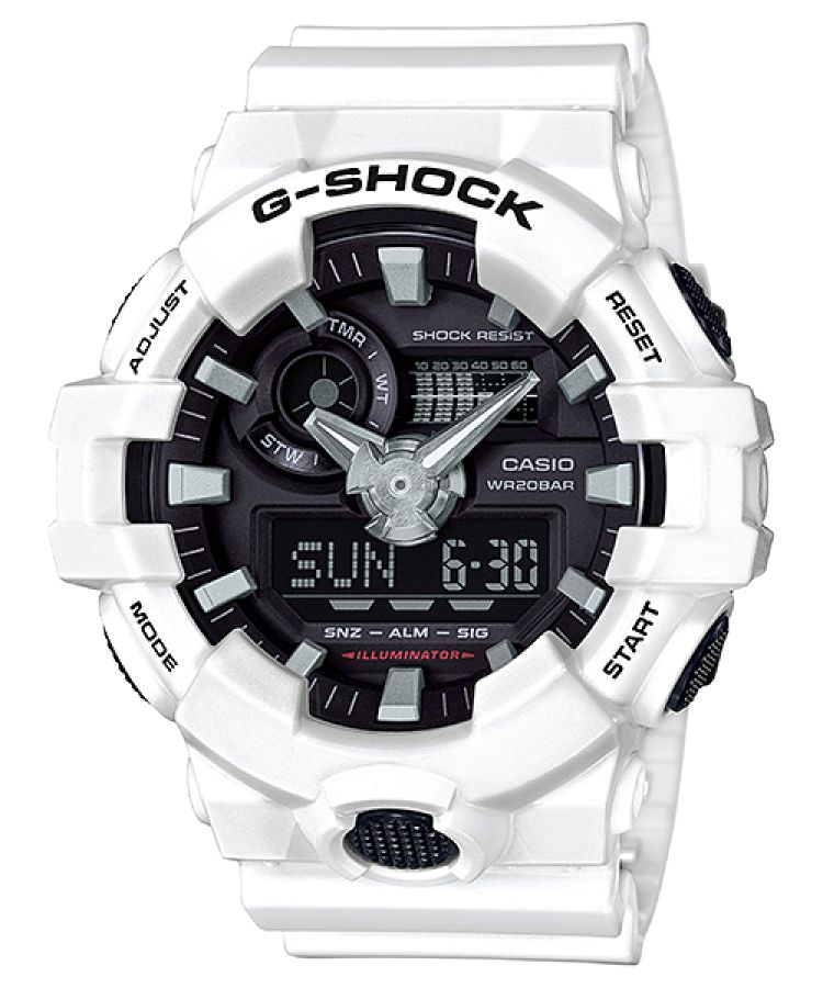 Casio Analog-Dijital GA700-7A G-shock Erkek Beyaz | FGJWIL326