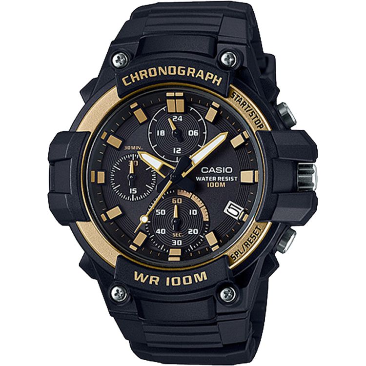 Casio Analog MCW110H-9AV Casio Erkek Siyah Altın | HSJLOI570