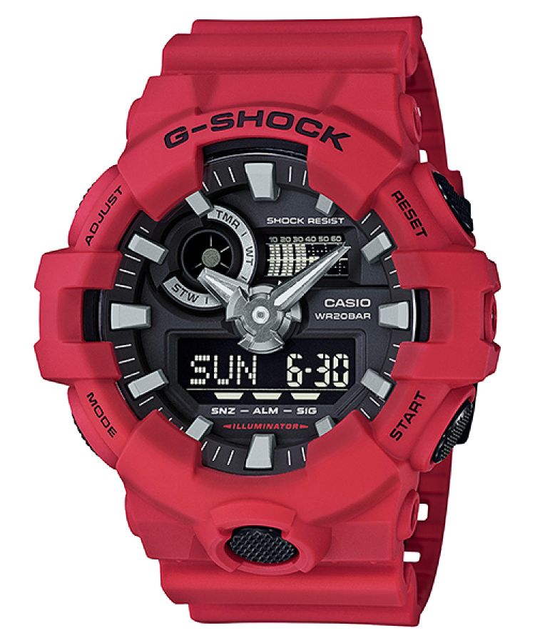 Casio Analog-digital GA700-4A G-shock Kadın Kırmızı | ZTKYFW687