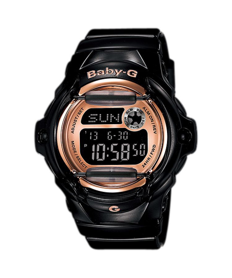 Casio BABY -G + BG169G-1 Baby-G Kadın Siyah Pembe Altın | SGHOTZ127