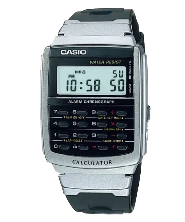 Casio Data Bank CA56-1 Casio Erkek Siyah Gümüş | ULBYOQ597