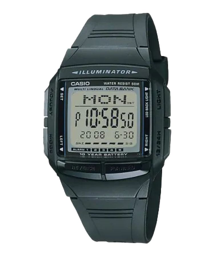 Casio Data Bank DB36-1AV Casio Erkek Koyu Yeşil | YEGSTC315