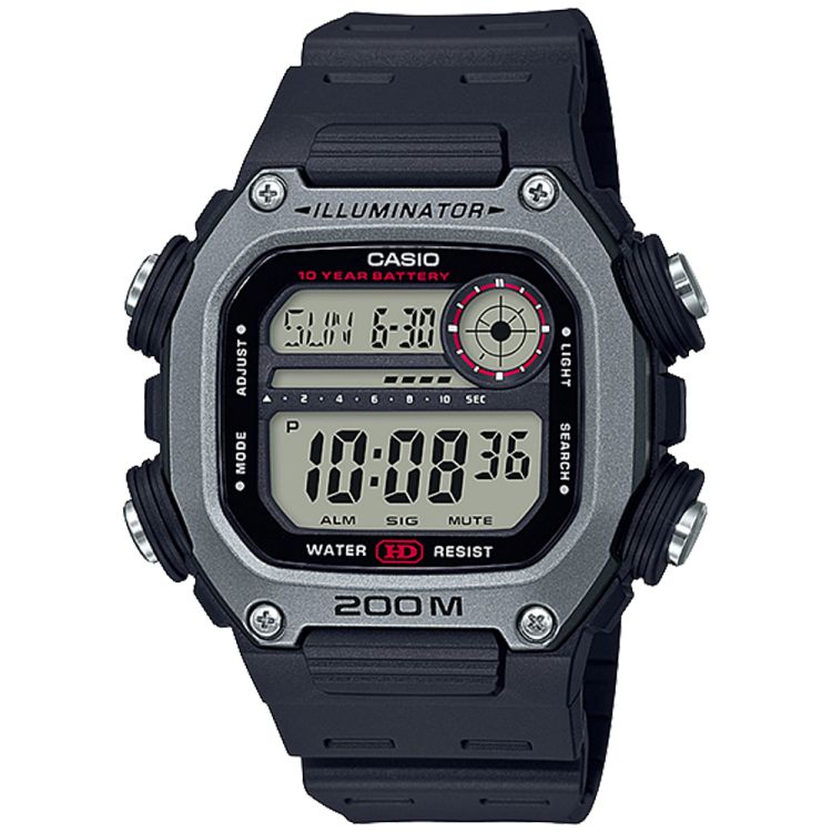 Casio Dijital DW291H-1AV Casio Erkek Siyah Kırmızı | GBQMNL064