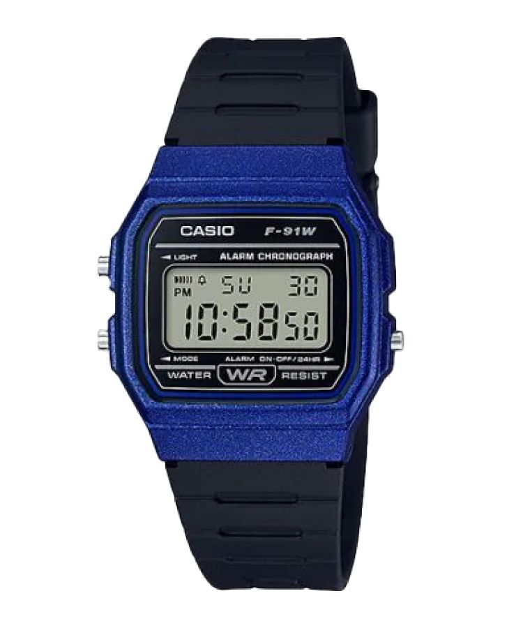 Casio Dijital F91WM-2A Casio Erkek Siyah Mavi | IUHVQL104