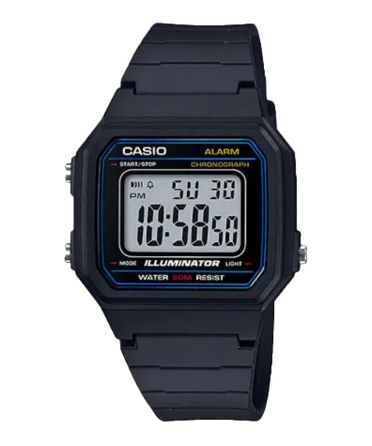 Casio Dijital Gündelik Klasik W217H-1AV Casio Erkek Siyah | PQTMAD596