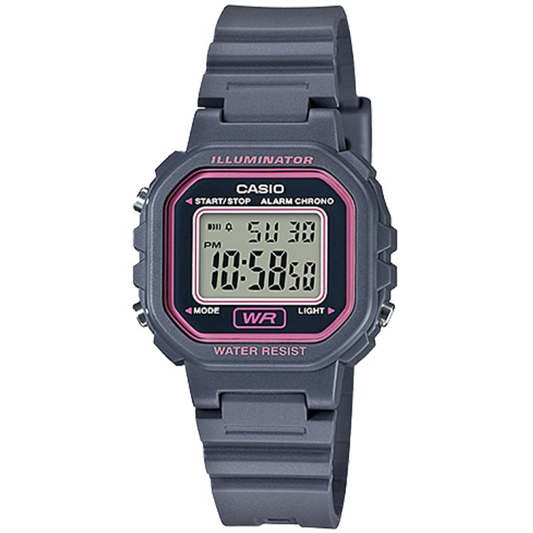 Casio Dijital LA20WH-8A Casio Erkek Gri Pembe | RQYZBW470