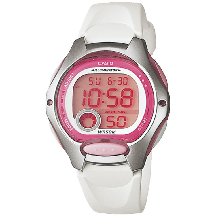 Casio Dijital LW200-7AV Casio Erkek Beyaz Pembe | DRMILS693