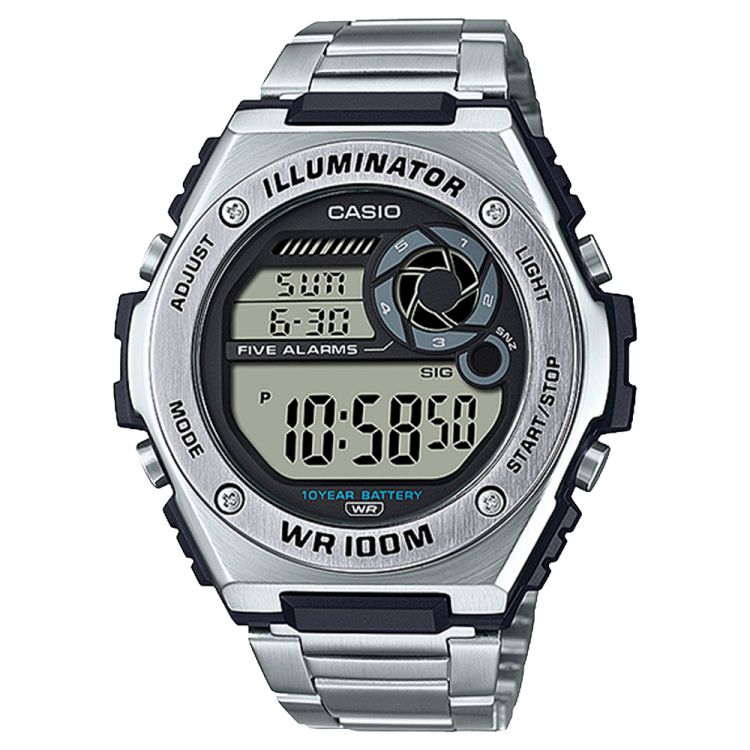 Casio Dijital MWD100HD-1AV Casio Erkek Gümüş | MGHKDC987