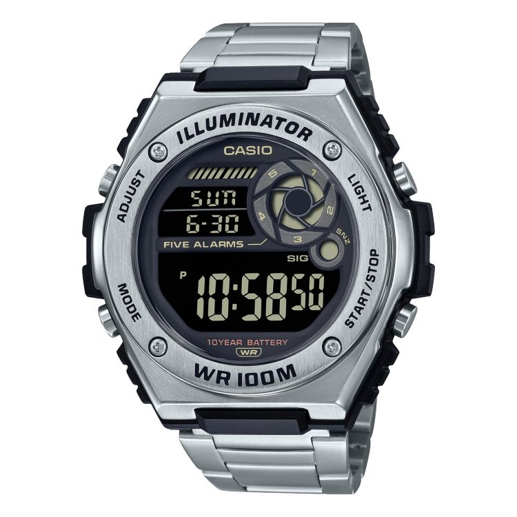 Casio Dijital MWD100HD-1BV Casio Erkek Gümüş | KCWZQA579