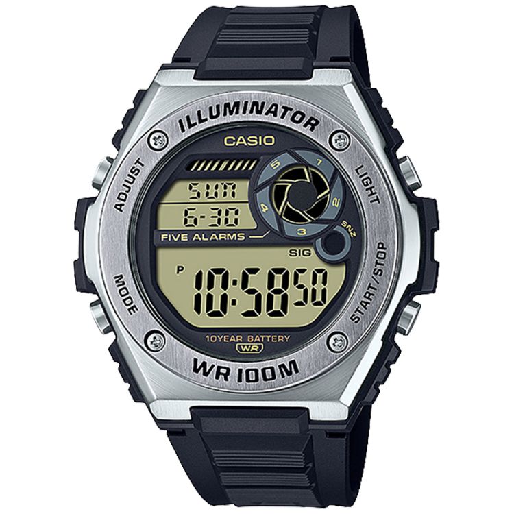 Casio Dijital MWD100H-9AV Casio Erkek Gümüş | YGMTZX275