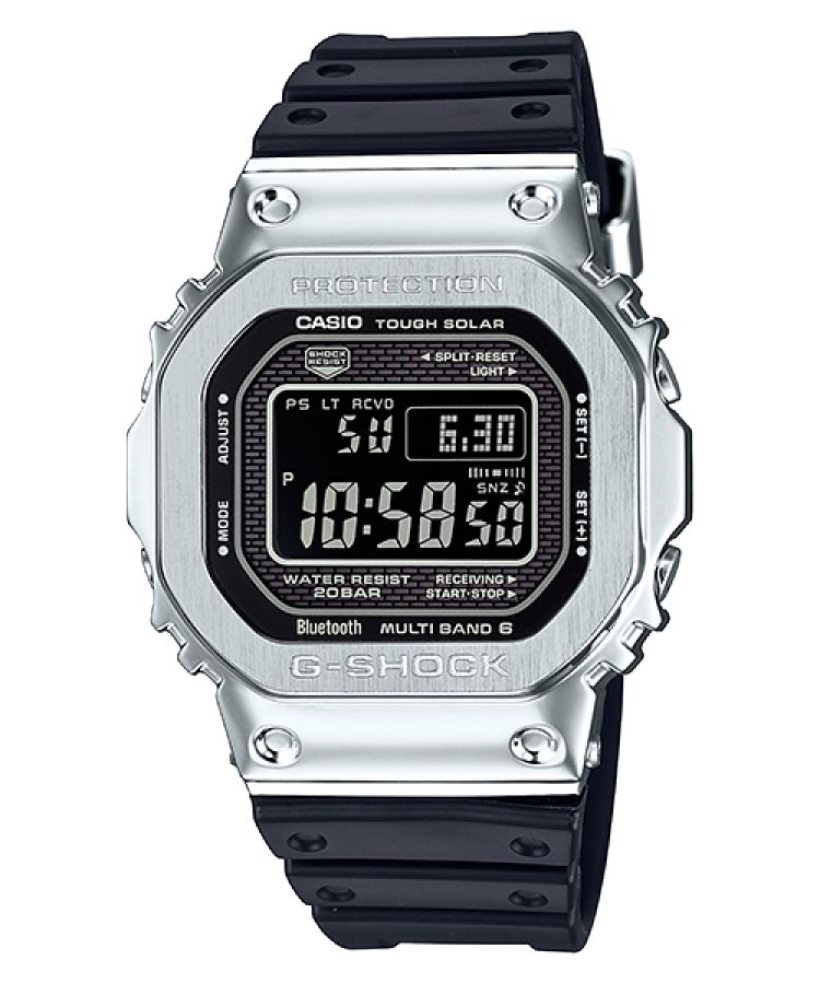 Casio Dijital Stainless Steel Bluetooth GMWB5000-1 G-shock Erkek Gri | XQHNVI847