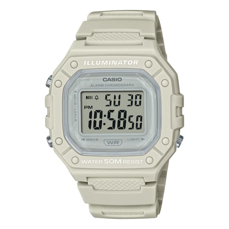 Casio Dijital W218HC-8AV Casio Kadın Bej Rengi | EYOANH901