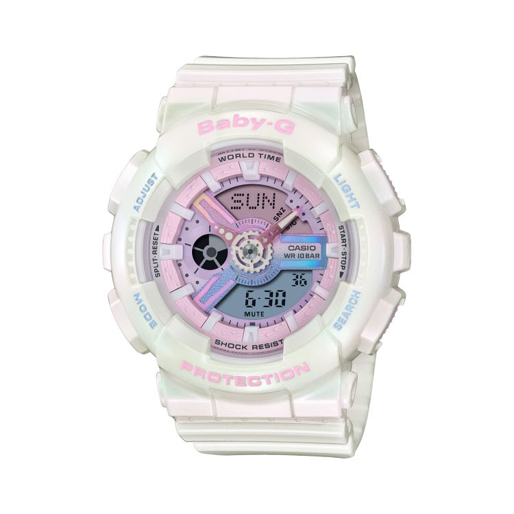 Casio Face BA110PL-7A1 Baby-G Kadın Beyaz Pembe | HEOYAR406