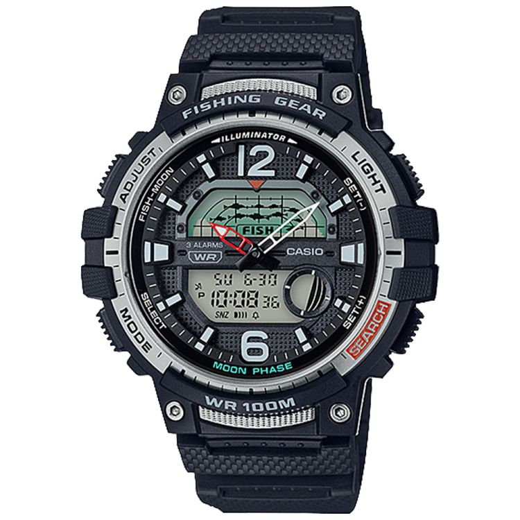 Casio Fishing WSC1250H-1AV Casio Erkek Siyah Gri | DLIPVM317