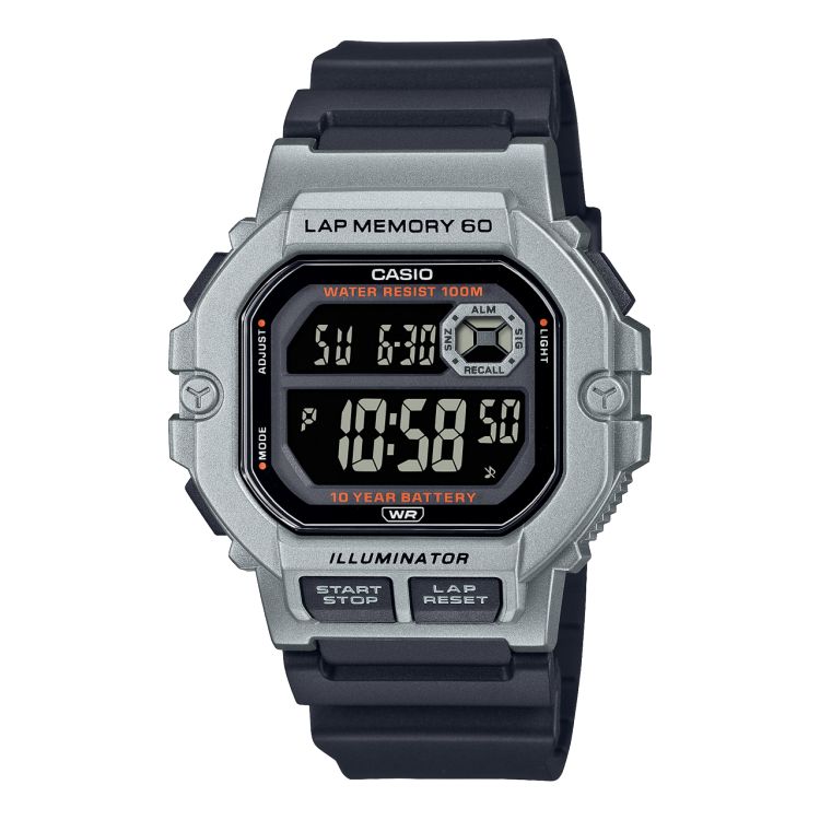 Casio Gear Sports WS1400H-1BV Casio Erkek Gümüş | UWLEQM205