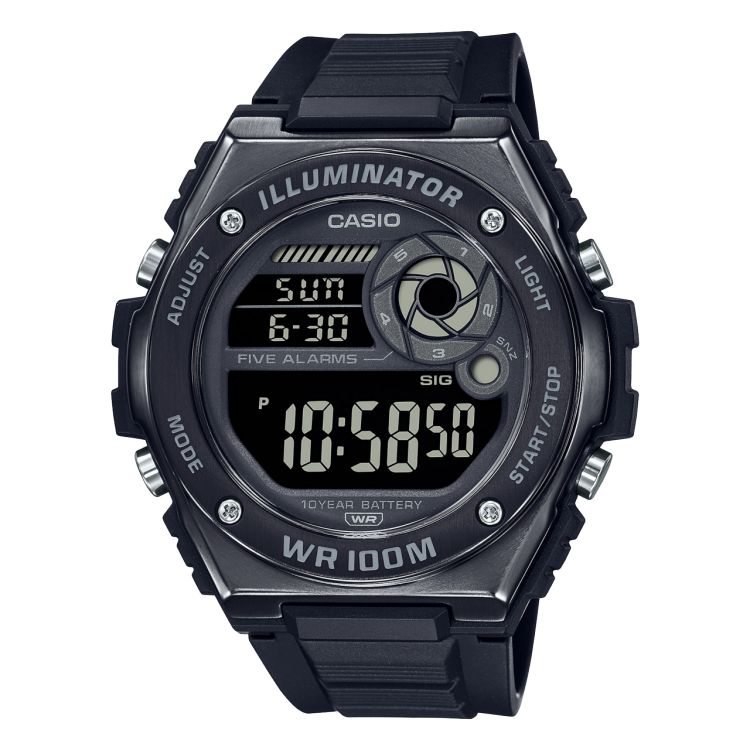 Casio STANDARD MWD100HB-1BV Casio Erkek Siyah | QKYSCT374