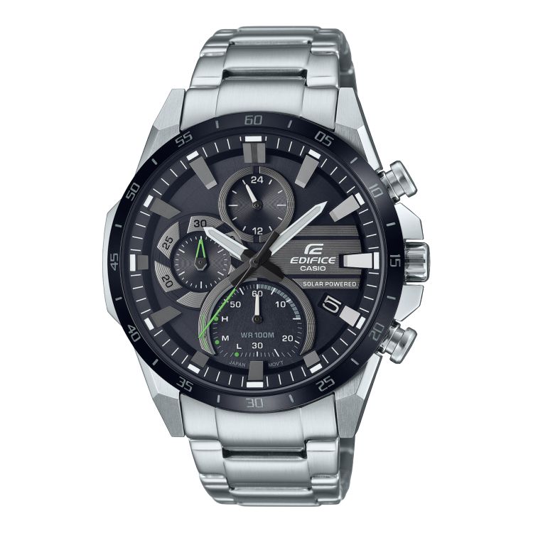 Casio Solar Powered Kronograf EQS940DB-1AV Edifice Erkek Siyah | QGXDTB290