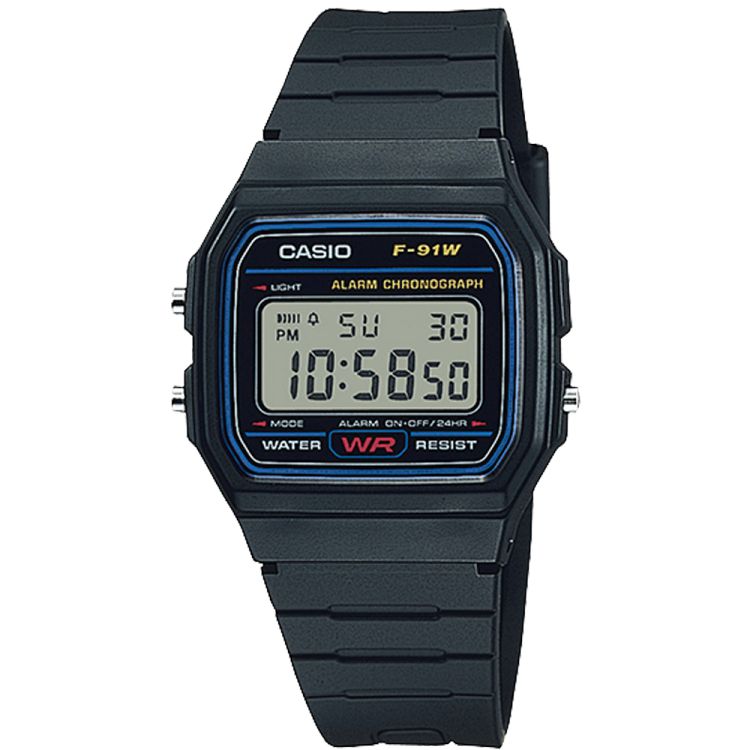 Casio Steel Dijital F91W-1 Casio Erkek Gri Siyah | SBVPLH876