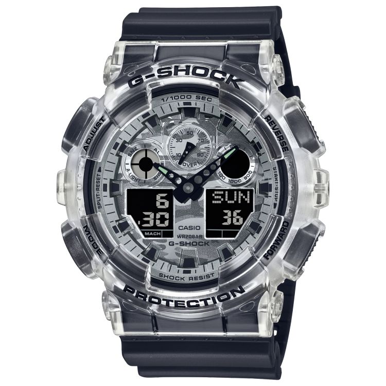 Casio Transparent Analog-Dijital GA100SKC-1A G-shock Erkek | LZWNVE190