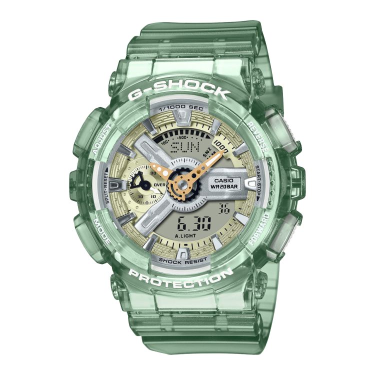 Casio Transparent Analog-digital GMAS110GS-3A G-shock Kadın Yeşil | CPKONV315