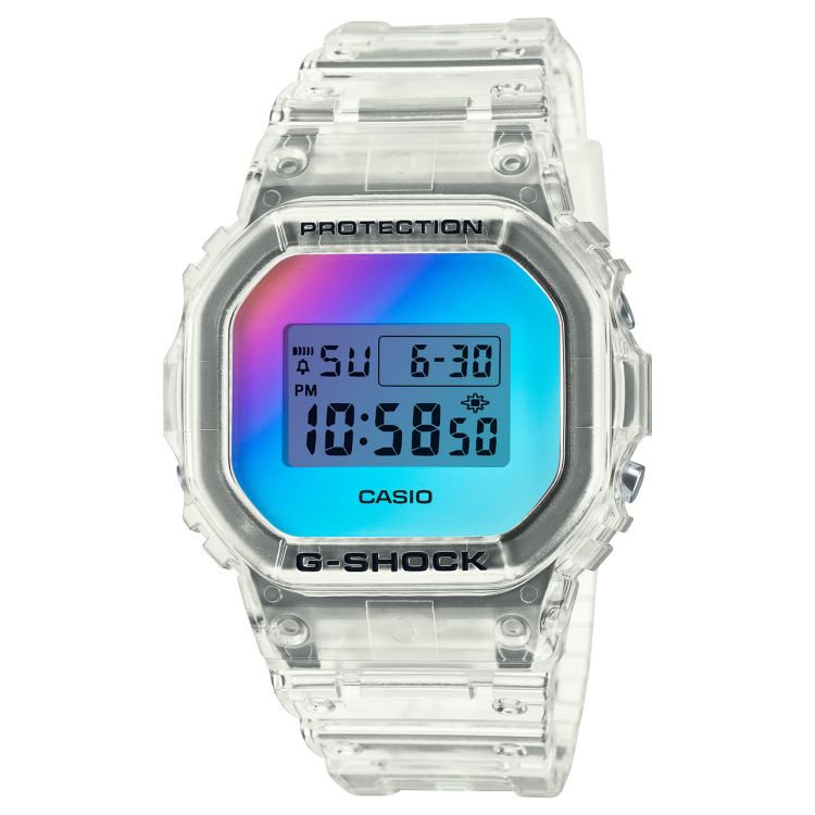 Casio Transparent Dijital DW5600SRS-7 G-shock Erkek | JDTLSM426