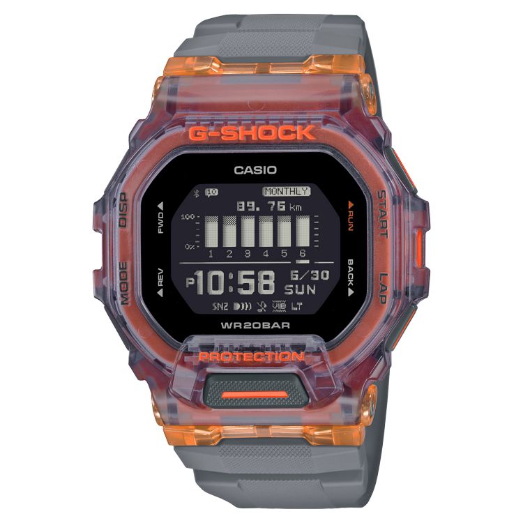 Casio Transparent Move GBD200SM-1A5 G-shock Erkek Turuncu | QTKDPH057