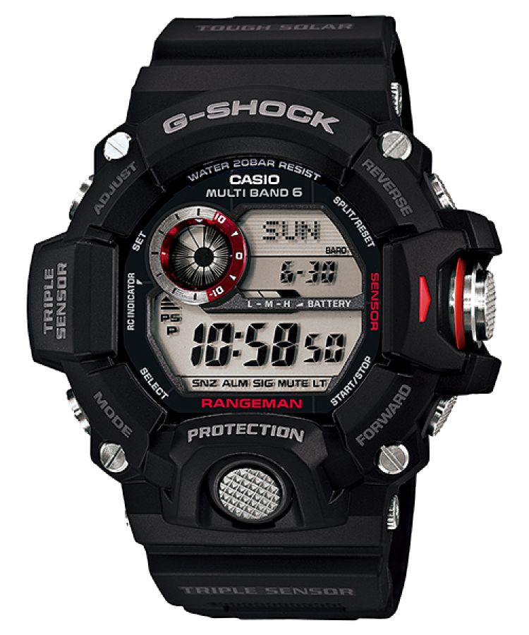 Casio Triple Sensor Rangeman GW9400-1 G-shock Erkek Siyah | RHVMIJ934